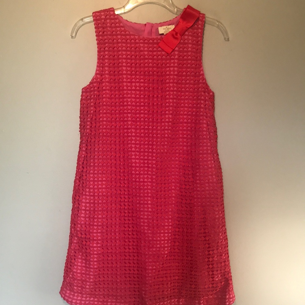 Kate Spade Pink Textured Kids Casual Dress